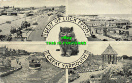 R623520 Best Of Luck From Great Yarmouth. L. 3506 D. Valentines. Silveresque 205 - World