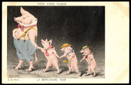 CPA Satirique Illustrateur ESPINASSE Satire Politique "Pour Faire Plaisir à Monsieur PIOT" Natalité COCHONS - Satirical