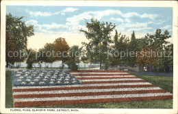 11690618 Detroit_Michigan Floral Flag Gladwin Park - Autres & Non Classés