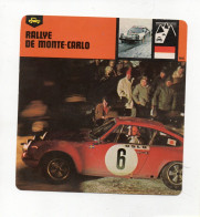 FICHE AUTOMOBILE - RALLY DE MONTECARLO - Voitures