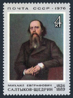 Russia 4406 Two Stamps, MNH. Michel 4440. Mikhail Saltykov-Shchedrin, 1976. - Neufs