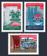 Russia 4380-4382, MNH. Mi 4414-4416. October Revolution-58, 1975. Industries. - Neufs