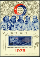 Russia 4342,MNH.Michel 4375 Bl.105. Apollo-Soyuz Space Test Project,1975. - Nuevos