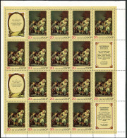 Russia 4262-4267 Sheets, MNH. Mi 4301-4306. Foreign Paintings,1974. - Unused Stamps