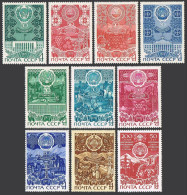Russia 3814-3823, MNH. 50th Ann. Of Autonomous Soviet Republics, 1971-1974. - Unused Stamps