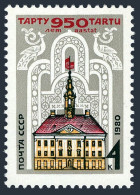 Russia 4860 Block/4, MNH. Mi 4989. Tartu, Estonia, 950th Ann. 1980. Town Hall. - Unused Stamps