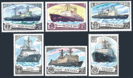 Russia 4721-4726,MNH.Michel 4804-4809. Icebreakers,1978. - Unused Stamps