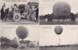 Saint Cyr école (78) Sapeurs Aérostiers En Campagne 1915 Tampon 1er Groupe Aérostiers Transport Gonflement Départ Ballon - War 1914-18