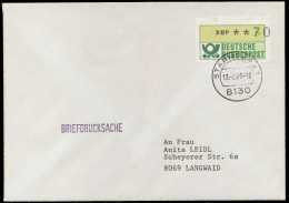 BRD ATM1-070 BRIEF EF STARNBERGER SPRINGER X7E2202 - Timbres De Distributeurs [ATM]