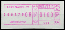 SCHWEIZ SCHALTERFREISTEMPEL Nr SFS1979 BASEL Postfrisch X7E651A - Automatic Stamps