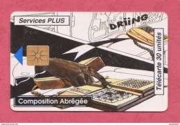 Benin- PTT- Used Phone Card With Chip- Composition Abregee. 30 Units. Exp. 10.1996- - Bénin