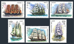 Russia 4981-4986, MNH. Michel 5112-5117. Training Ships, 1981. - Ongebruikt