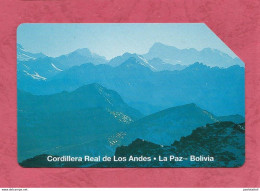 Bolivia-Entel- Cordillera Real De Los Andes, La Paz- Magnetic Phone Card Used By 50 Bs - Bolivien