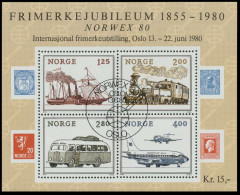 NORWEGEN Block 3 Zentrisch Gestempelt S01960A - Blocs-feuillets