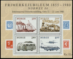 NORWEGEN Block 3 Postfrisch S01961A - Blocks & Kleinbögen