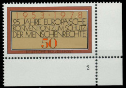 BRD BUND 1978 Nr 979 Postfrisch FORMNUMMER 2 S5F4F0E - Neufs