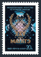 Russia 5077 Two Stamps, MNH. Mi 5208. Atomic Energy Authority, 25th Ann. 1982. - Neufs