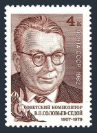 Russia 5036 Two Stamps, MNH. Michel 5167. V.P. Soloviev-Sedoi, Composer. 1982. - Ongebruikt