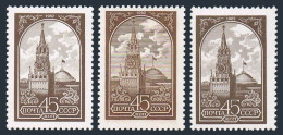 Russia 5038 3 Var, MNH. Mi 5169,Iv. Kremlin Tower, Moscow. Definitive 1982. - Neufs