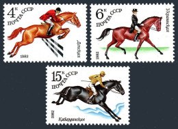 Russia 5016-5018,MNH.Michel 5148-5150. Equestrian Sport,1982. - Neufs