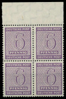 SBZ WESTSACHSEN Nr 129Xw Postfrisch VIERERBLOCK ORA X8096C2 - Autres & Non Classés