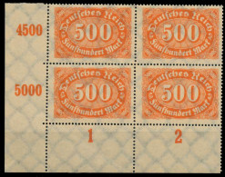 D-REICH INFLA Nr 251 Postfrisch VIERERBLOCK ECKE-URE X809702 - Unused Stamps