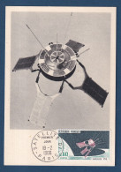 France - FDC - Premier Jour - Carte Maximum - Fusée Diamant Satellite - Satellite D1 - 1966 - 1960-1969