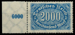 D-REICH INFLA Nr 253a Postfrisch SRA X809992 - Unused Stamps