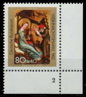 BRD 1982 Nr 1161 Postfrisch FORMNUMMER 2 S62DA32 - Nuovi