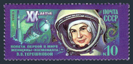 Russia 5153 Two Stamps, MNH. Mi 5283. V.Tereshkova's Spaceflight, 20th Ann. 1983 - Nuevos