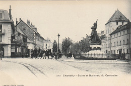 FR3132  --  CHAMBERY  --  STATUE ET BOULEVARD DU CENTENAIRE  --  GROUPE DE CAVALIERS - Chambery