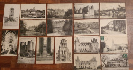 Lot De 16 Cartes Vienne (86) : Poitiers, Chauvins, Montmorillon, Sillards, Quéaux.... - Otros & Sin Clasificación