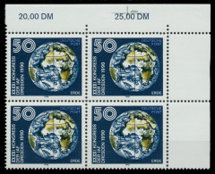 DDR 1990 Nr 3361 "oben" Postfrisch VIERERBLOCK ECKE-ORE X02089A - Nuevos