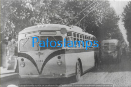 228252 ARGENTINA AUTOMOBILE OLD BUS COLECTIVO TROLE BUS 18 X 12 CM PHOTO NO POSTAL POSTCARD - Other & Unclassified