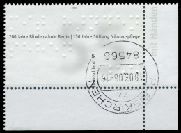 BRD BUND 2006 Nr 2525 Zentrisch Gestempelt ECKE-URE X33B86A - Gebraucht