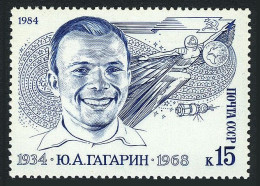 Russia 5231 Two Stamps, MNH. Michel 5361. Yuri Gagarin, 1934-1968. 1984. - Unused Stamps