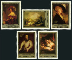 Russia 5233-37,5238, MNH. Mi 5363-5368 Bl.171. Hermitage, English Artists, 1984. - Nuevos