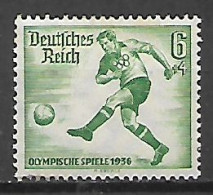 GERMANIA REICH TERZO REICH 1936 OLIMPIADI DI BERLINO UNIF.567   MNH XF - Nuovi