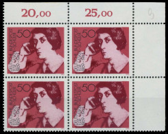 BRD BUND 1975 Nr 828 Postfrisch VIERERBLOCK ECKE-ORE X6000BA - Unused Stamps