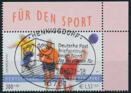 BRD BUND 2001 Nr 2168 Zentrisch Gestempelt ECKE-ORE X636E3E - Used Stamps