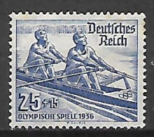 GERMANIA REICH TERZO REICH 1936 OLIMPIADI DI BERLINO UNIF.571   MNH XF - Nuevos