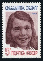 Russia 5415 Two Stamps, MNH. Michel 5564. Samantha Smith, 1985. American Student - Neufs