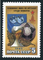 Russia 5394 Two Stamps, MNH. Michel 5544. Youth World Soccer Cup, Moscow 1985. - Ongebruikt