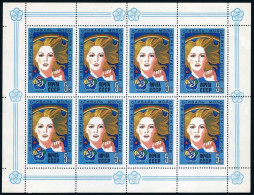 Russia 5358a Sheet, MNH. Michel 5524 Klb. World Young Festival, Moscow 1985. - Ungebraucht