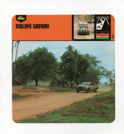 FICHE AUTOMOBILE - RALLYE SAFARI - Coches