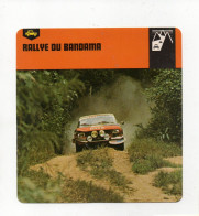 FICHE AUTOMOBILE - RALLYE DU BANDAMA - Cars