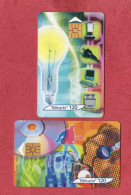 France Telecom- Le XX Siècle. Carte N°9 L'èletricitè & Carte N°11 La Musique. Phone Cxards With Chips Used By 120 Units- - 2003