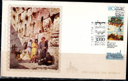 ISRAEL 1995 COVER 3000 YEARS OF JERUSALEM  VF!! - Covers & Documents