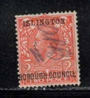 GREAT BRITAIN Scott # 190 Used - KGV - Islington Borough Council Overprint - Gebruikt