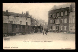 08 - ROCROI - RUE DE MONTMORENCY ET DEBARCADERE - HOTEL DU COMMERCE - TRAMWAY A VAPEUR - Altri & Non Classificati